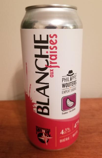 Blanche Aux Fraises 4.5%, Brasseurs du Monde / Le Picoleur, Canada