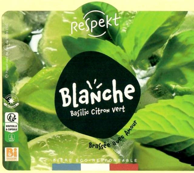 Blanche Basilic Citron Vert 4.5%, Respekt, France