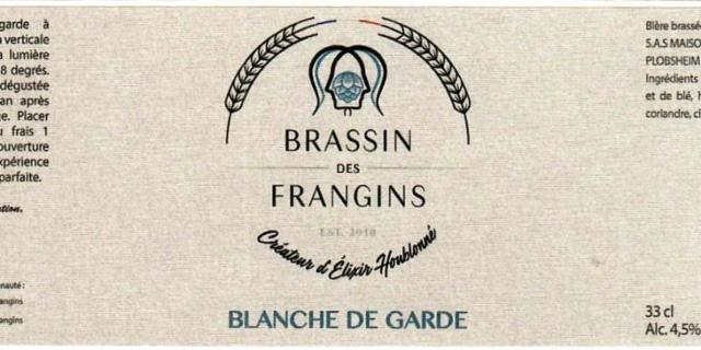 Blanche De Garde, Brassin Des Frangins