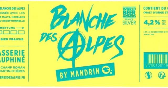 Blanche Des Alpes By Mandrin, Brasserie Du Dauphiné (Mandrin)