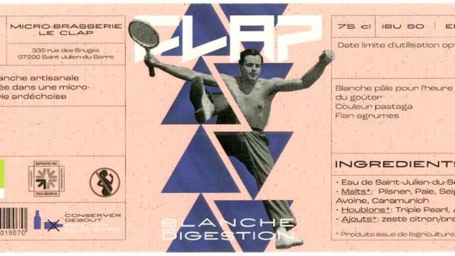 Blanche Digestion 4.5%, Brasserie Le Clap, France