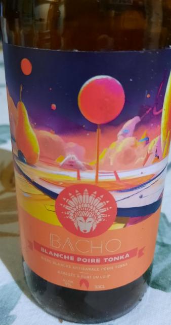 Blanche Poire Tonka 5.0%, Bacho Brewery, France