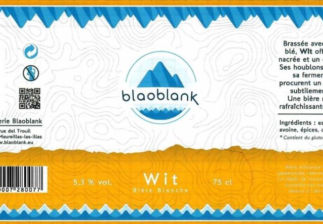 Blaoblank Wit 5.3%, Microbrasserie Blaoblank, France