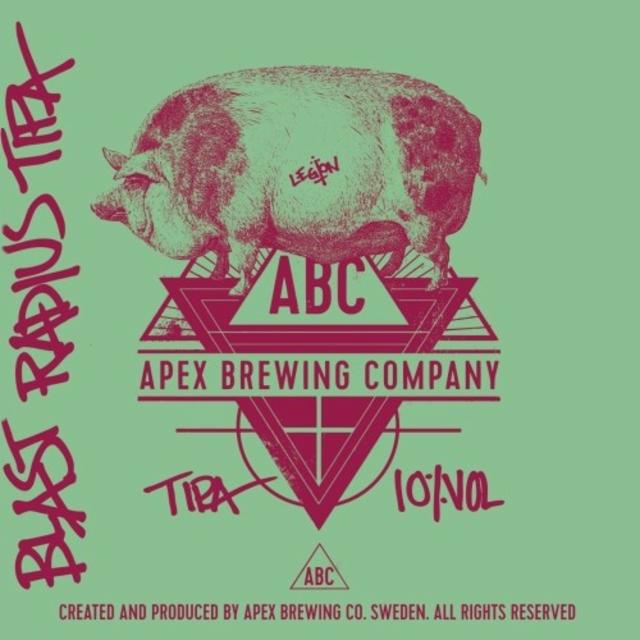Blast Radius TIPA 10.0%, Apex Brewing Company, Sweden