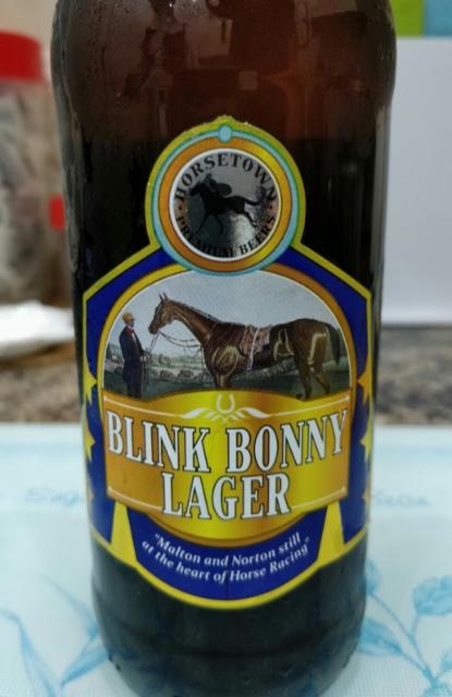 Blink Bonny Lager 4.2%, Horsetown Premium Beers, England