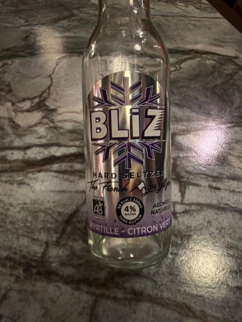 Bliz Myrtille - Citron Vert 4.0%, Bliz - The French Alps Seltzer, France
