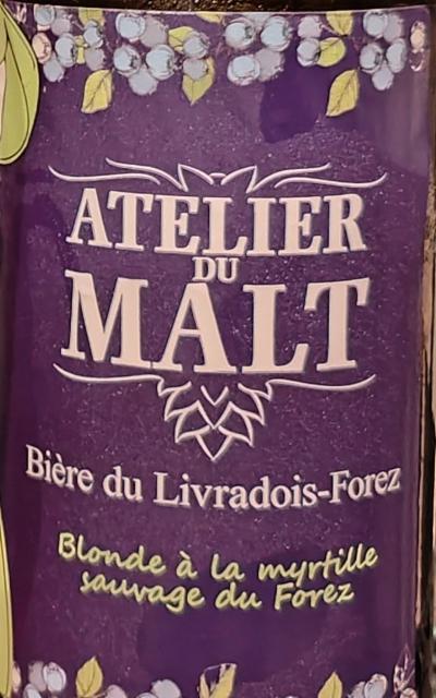 Blonde À La Myrtille Sauvage Du Forez 4.8%, Atelier Du Malt, France