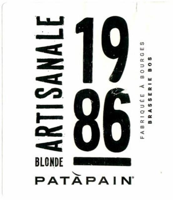 Blonde Artisanale 1986, Brasserie Bos