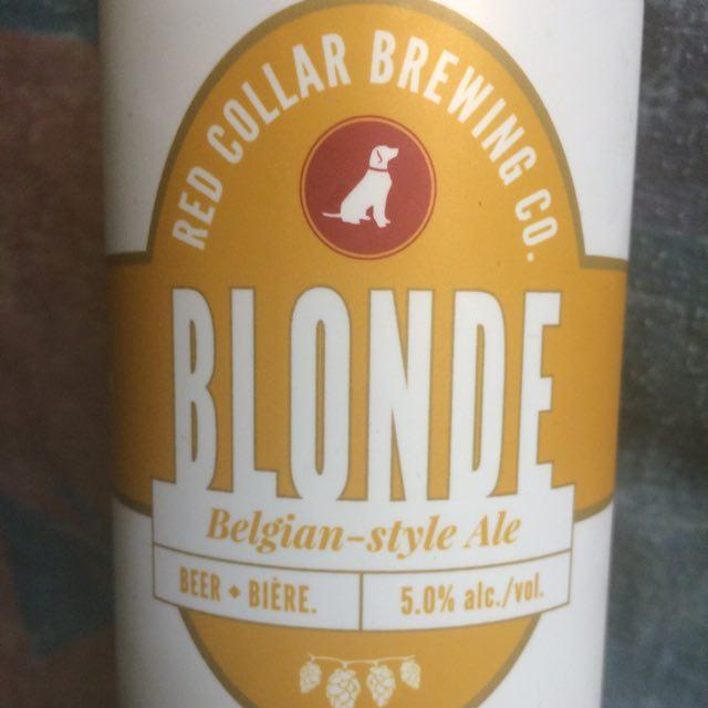 Blonde Belgian-Style Ale 5.0%, Red Collar Brewing Company, Canada