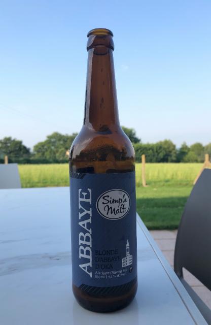 Blonde D'Abbaye d'Oka 5.9%, Simple Malt Brasseurs-Brasseurs Illimites, Canada