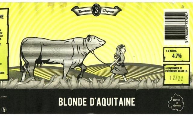 Blonde D'Aquitaine, Brasserie Des 3 Croquants