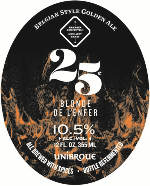 Blonde de L'enfer 10.5%, Unibroue (Sapporo), Canada