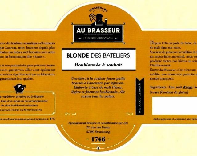 Blonde Des Bateliers, Au Brasseur