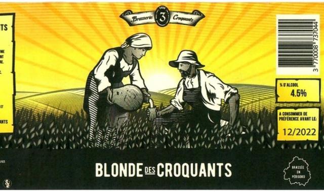 Blonde Des Croquants, Brasserie Des 3 Croquants