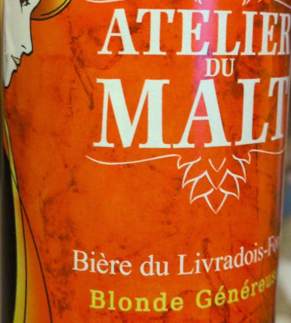 Blonde généreuse 7.4%, Atelier Du Malt, France