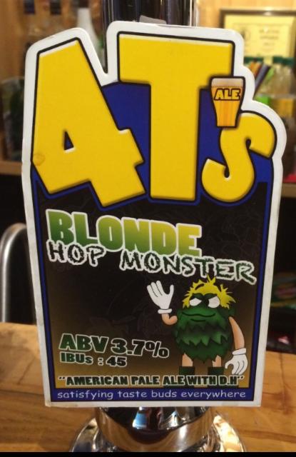 Blonde Hop Monster 3.7%, 4T's Brewery, England