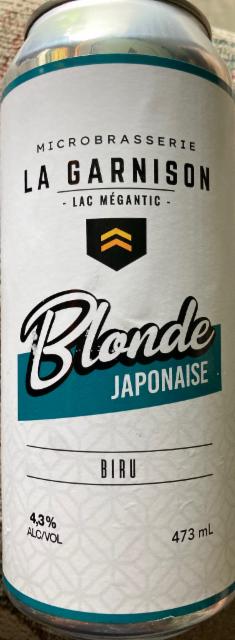 Blonde japonaises 4.3%, Microbrasserie La Garnison, Canada
