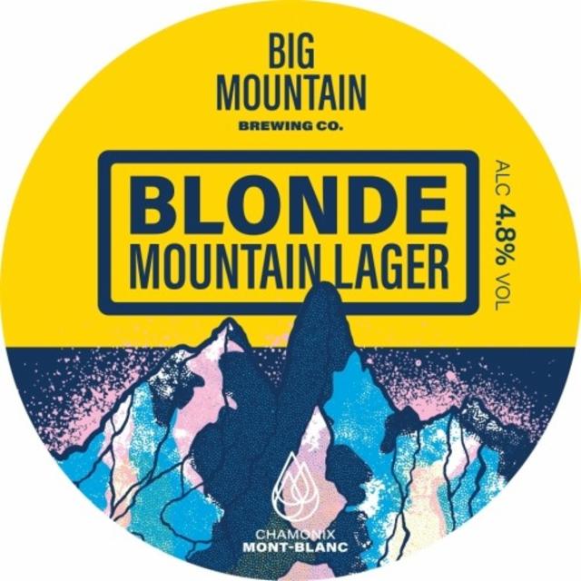 Blonde Mountain Lager 4.8%, Big Mountain Brewing Co., France