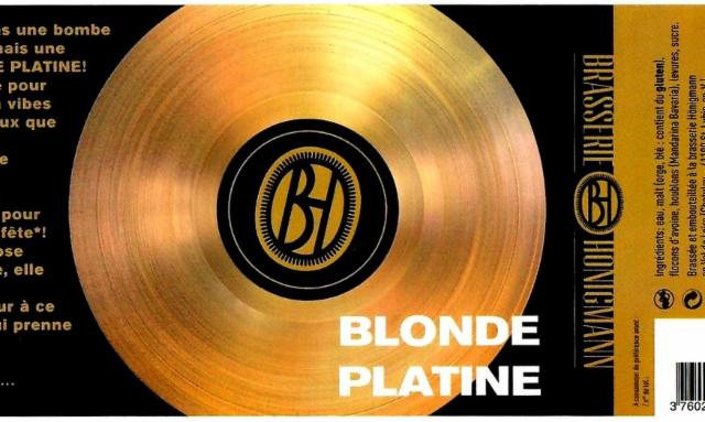 Blonde Platine 4.5%, Brasserie Hönigmann [Closed], France