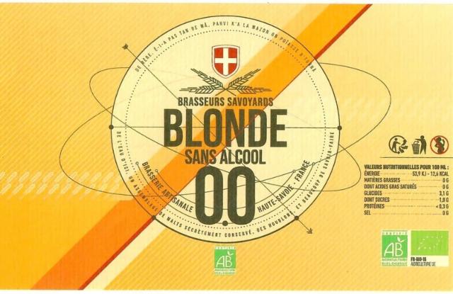 Blonde Sans Alcool 0.0 0.0%, Les Brasseurs Savoyards, France