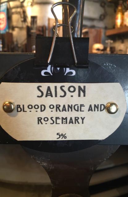 Blood Orange And Rosemary Saison 5.0%, Dancing Man Brewery, England