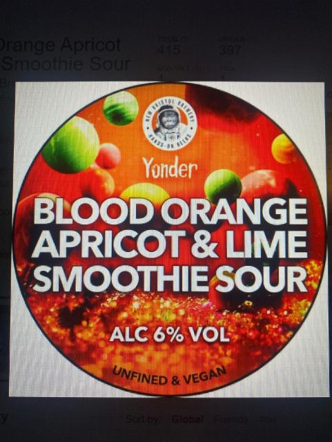 Blood Orange Apricot & Lime Smoothie Sour 6.0%, New Bristol Brewery, England