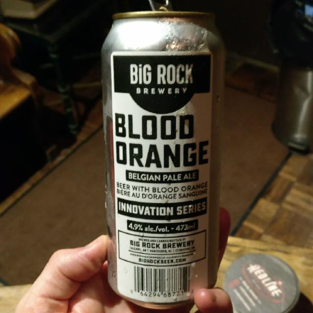 Blood Orange Belgian Pale Ale 4.9%, Big Rock Brewery, Canada