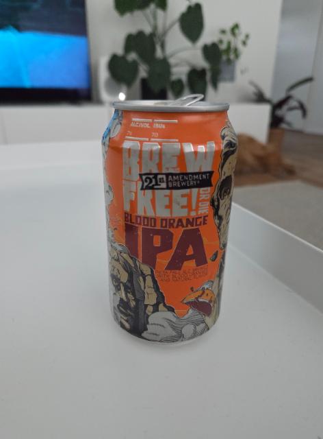 Blood Orange IPA 7.0%, 21st Amendment Brewery, United States