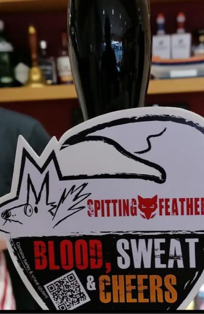 Blood, Sweat & Cheers 4.1%, Spitting Feathers Brewery, England