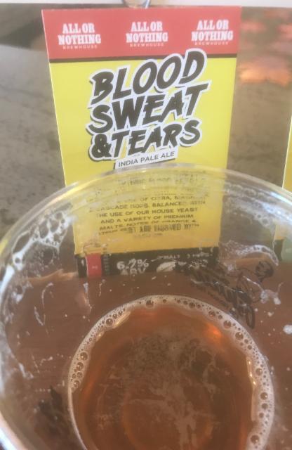 Blood Sweat & Tears 6.7%, All Or Nothing Brewhouse, Canada