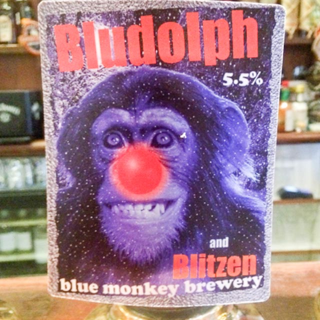 Bludolph And Blitzed 5.5%, Blue Monkey Brewery, England
