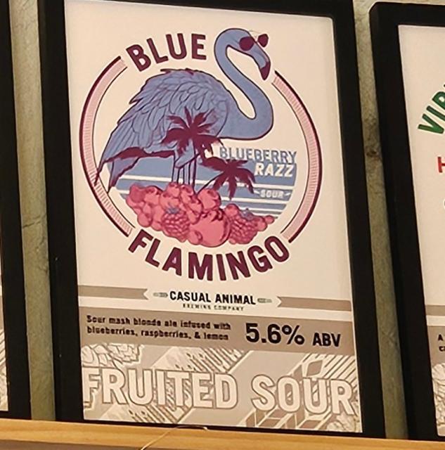 Blue Flamingo 5.6%, Casual Animal Brewing Company, United States