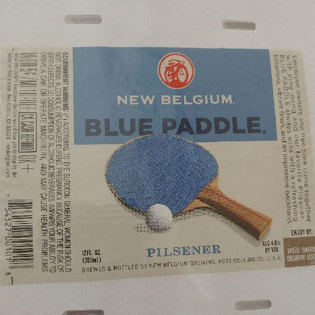 Blue Paddle 4.8%, New Belgium Brewing Company, United States