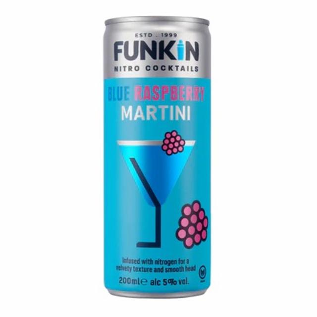 Blue Raspberry Martini 5.0%, Funkin Nitro Cocktails, England