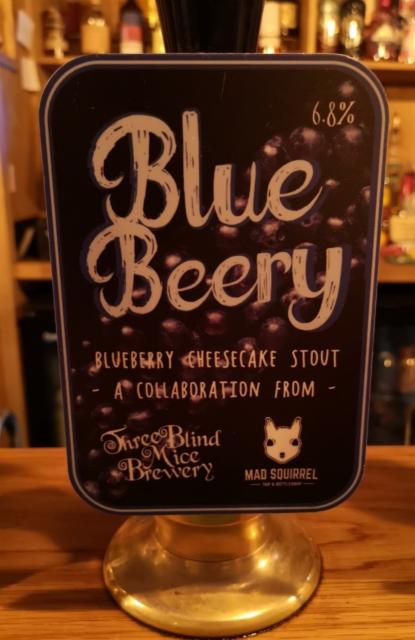 Bluebeery 6.8%, Three Blind Mice Brewery, England
