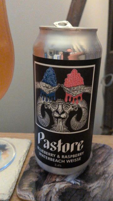 blueberry & raspberry waterbeach weisse 3.4%, Pastore Brewing And Blending Ltd, England