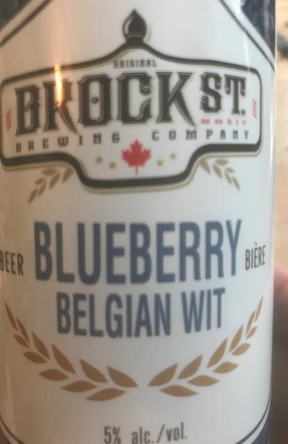 Blueberry Belgian Wit 5.0%, Brock St. Brewing Company, Canada