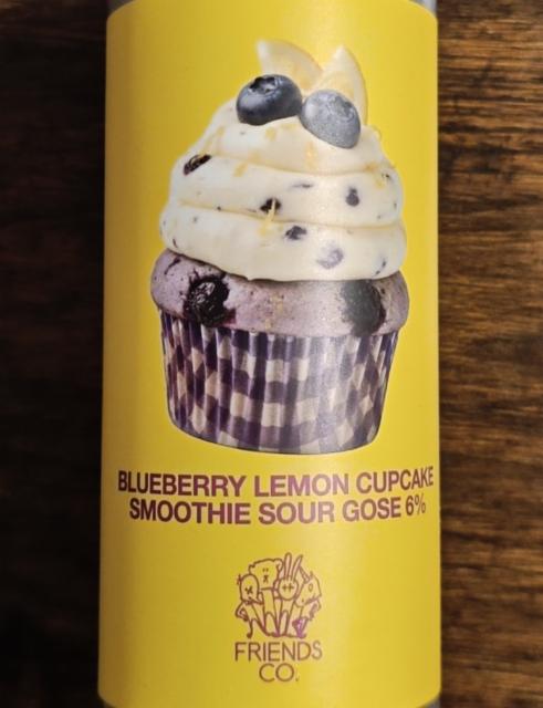 Blueberry Lemon Cupcake Smoothie Sour Gose, Friends Company