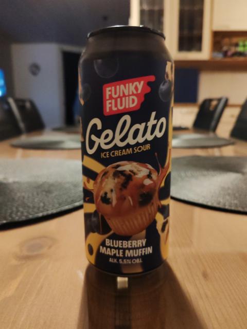 Gelato Ice Cream Sour: Blueberry maple Muffin 5.5%, Funky Fluid, Poland