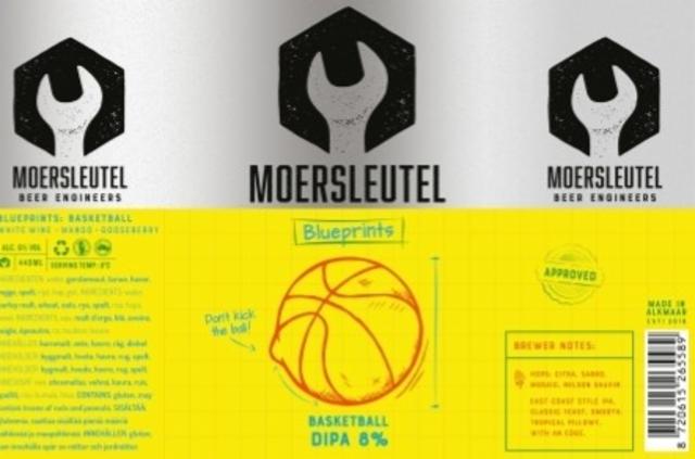 Blueprints - Basketball 8.0%, Brouwerij De Moersleutel, Netherlands