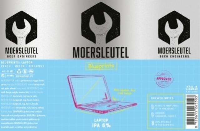 Blueprints - Laptop 6.0%, Brouwerij De Moersleutel, Netherlands