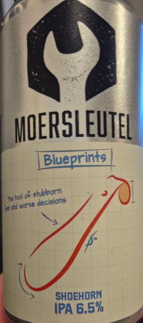 Blueprints - shoehorn 6.5%, Brouwerij De Moersleutel, Netherlands