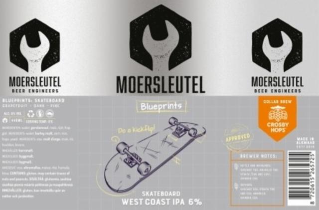 Blueprints - Skateboard 6.0%, Brouwerij De Moersleutel, Netherlands