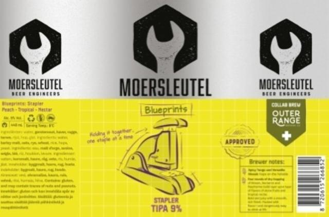 Blueprints - Stapler 9.0%, Brouwerij De Moersleutel, Netherlands