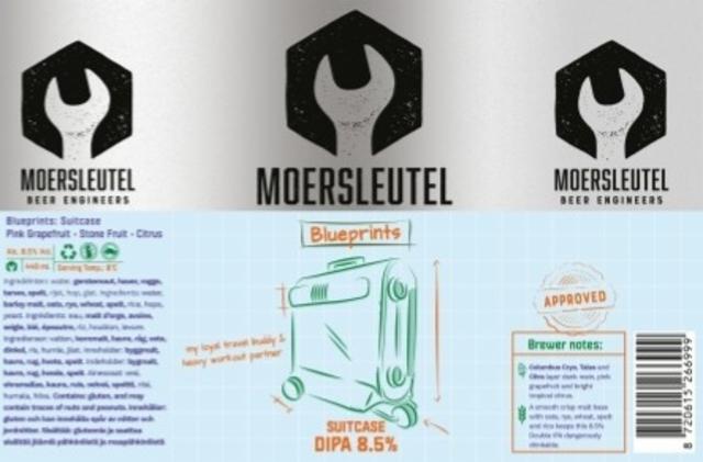 Blueprints - Suitcase 8.5%, Brouwerij De Moersleutel, Netherlands