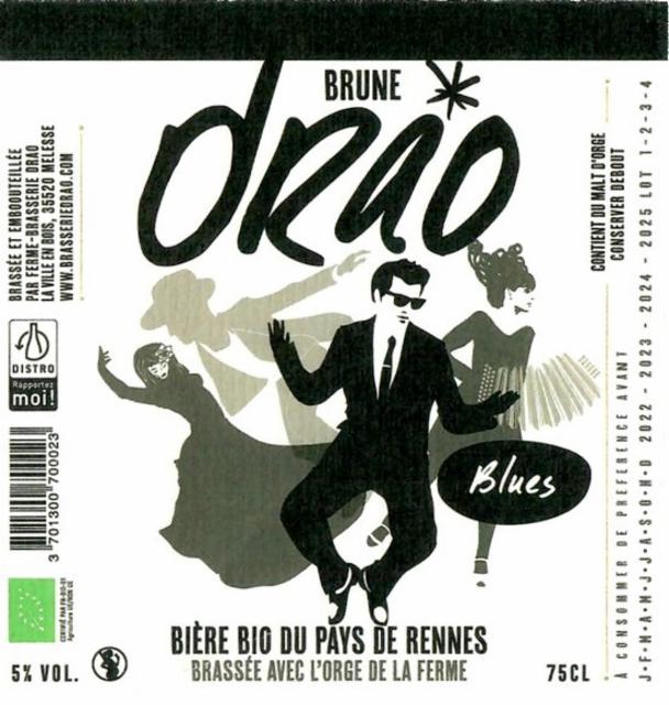 Blues 5.0%, Ferme Brasserie Drao, France