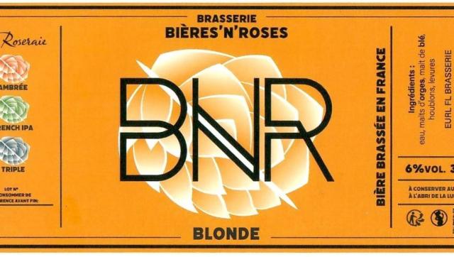 BNR Blonde 6.0%, Brasserie BNR - Bières'N'Roses, France