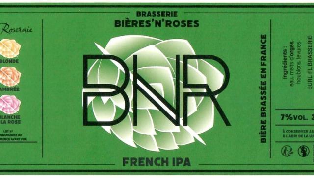 BNR French IPA 7.0%, Brasserie BNR - Bières'N'Roses, France