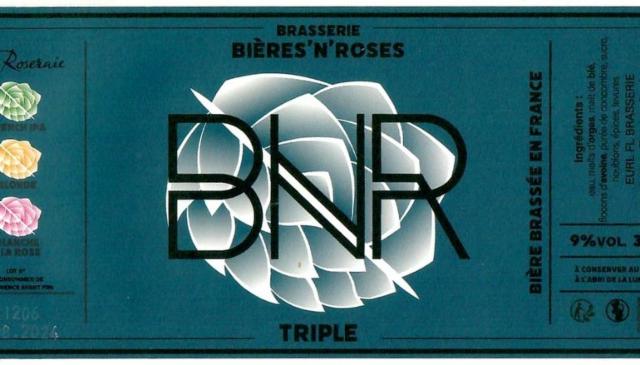 BNR Triple, Brasserie BNR - Bières'N'Roses