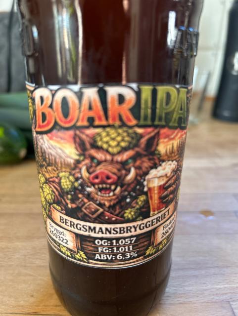 BoarIPA 6.3%, Bermansbryggeriet, Sweden